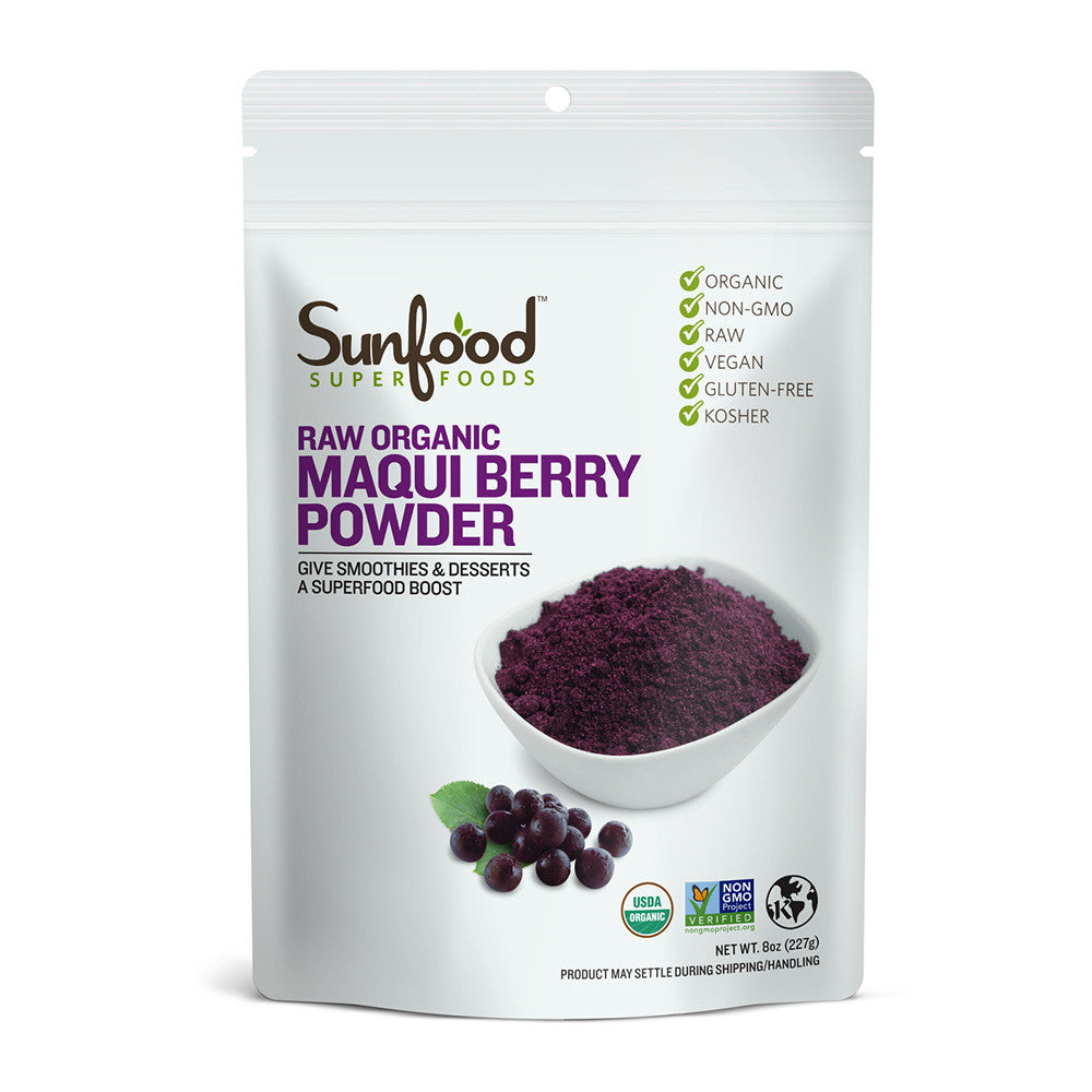 Sunfood Superfoods Raw Organic Maqui Berry Powder, 8 Oz